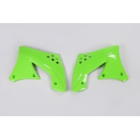Convogliatori Radiatore verde per Kawasaki KXF 250 (2009-12) - PLASTICHE REPLICA - KA04703-026 - Ufo Plast