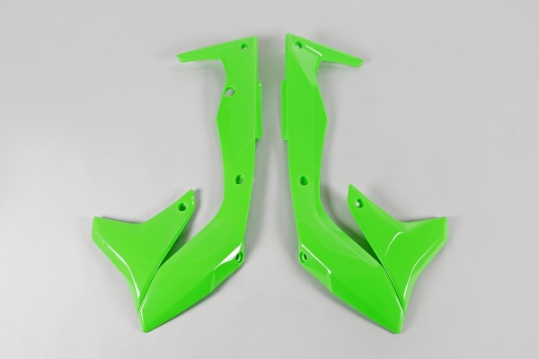 Convogliatori radiatore - verde fluo - Kawasaki - PLASTICHE REPLICA - KA04736-AFLU - UFO Plast