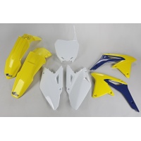 Plastic Kit OEM Color for Suzuki RMZ 450 (2008-17) - REPLICA PLASTICS - SUKIT409-999 - Ufo Plast