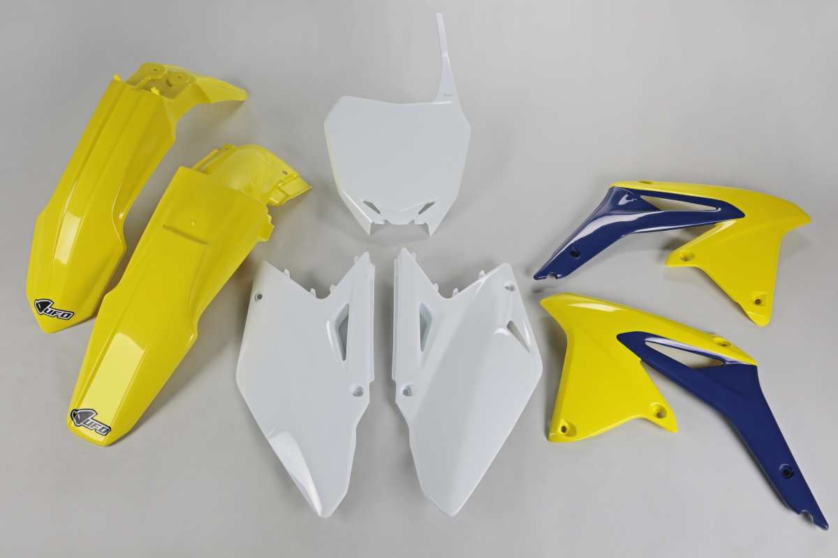 Plastic Kit OEM Color for Suzuki RMZ 450 (2008-17) - REPLICA PLASTICS - SUKIT409-999 - Ufo Plast