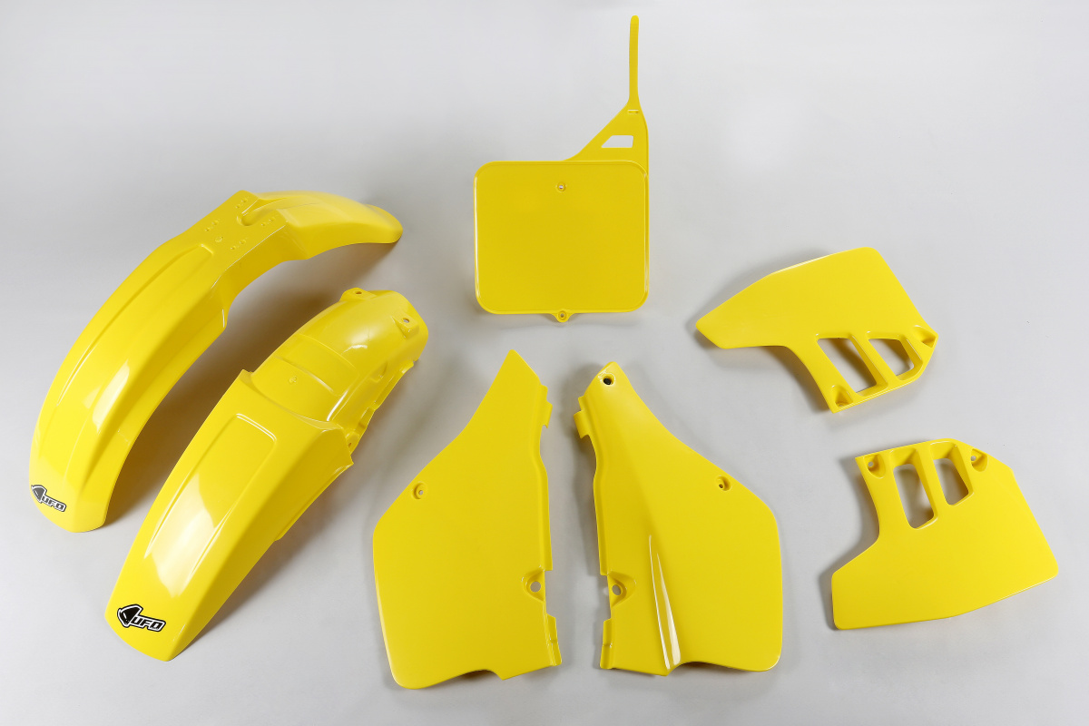 Plastic Kit yellow for Suzuki RM 250 (1992) - Ufo Plast - Ufo Plast Italia