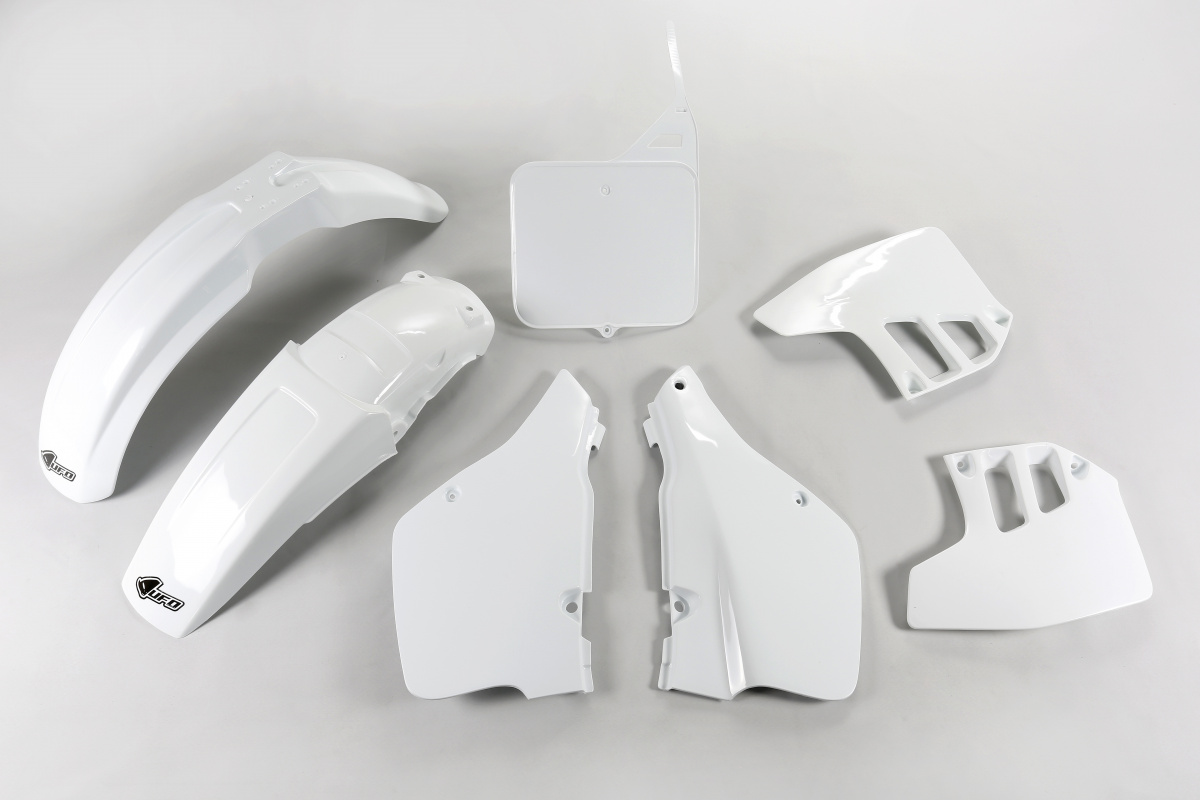 Plastic Kit white for Suzuki RM 250 (1992) - REPLICA PLASTICS - SUKIT396-041 - Ufo Plast
