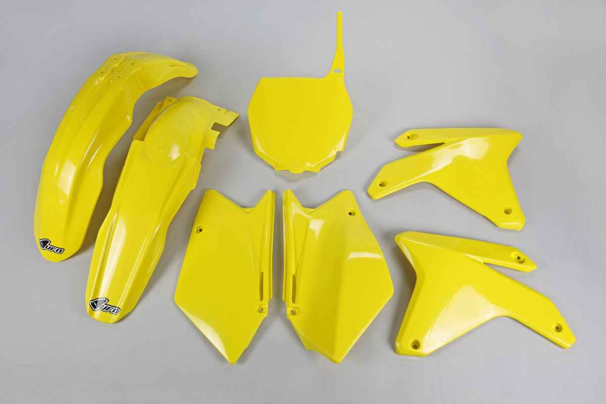 Plastic Kit yellow for Suzuki RMZ 450 (2005-06) - REPLICA PLASTICS - SUKIT404-102 - Ufo Plast