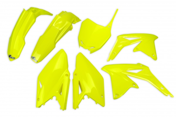 Plastic kit Suzuki - neon yellow - REPLICA PLASTICS - SUKIT417-DFLU - UFO Plast
