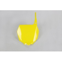 Portanumero anteriore - giallo - Suzuki - PLASTICHE REPLICA - SU03989-102 - UFO Plast