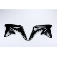 Radiator covers - black - Suzuki - REPLICA PLASTICS - SU04917-001 - UFO Plast