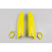 Fork Slider Protectors yellow for Suzuki RM 125 (2004-06) - RM 250 (2004-06) - RMZ 450 (2005-06) - REPLICA PLASTICS - SU03998...