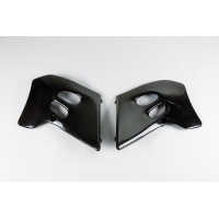 Radiator covers - black - Suzuki - REPLICA PLASTICS - SU02945-001 - UFO Plast