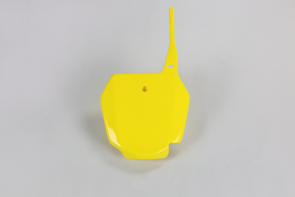 Portanumero anteriore - giallo - Suzuki - PLASTICHE REPLICA - SU03968-102 - UFO Plast