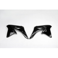 Radiator covers - black - Suzuki - REPLICA PLASTICS - SU04928-001 - UFO Plast