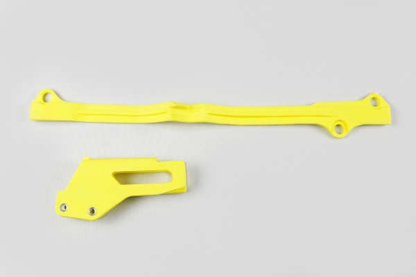 Kit cruna catena+fascia forcella - giallo - Suzuki - PLASTICHE REPLICA - SU04924-102 - UFO Plast