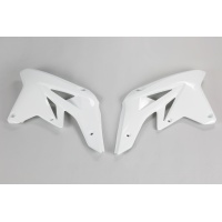 Radiator covers - white 041 - Suzuki - REPLICA PLASTICS - SU04901-041 - UFO Plast