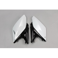 Side panels / White-black - oem 13 - Suzuki - REPLICA PLASTICS - SU04929-W - UFO Plast