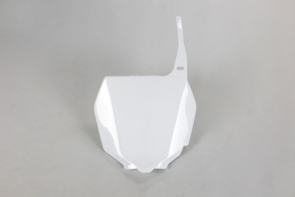 Portanumero anteriore - bianco - Suzuki - PLASTICHE REPLICA - SU03989-041 - UFO Plast