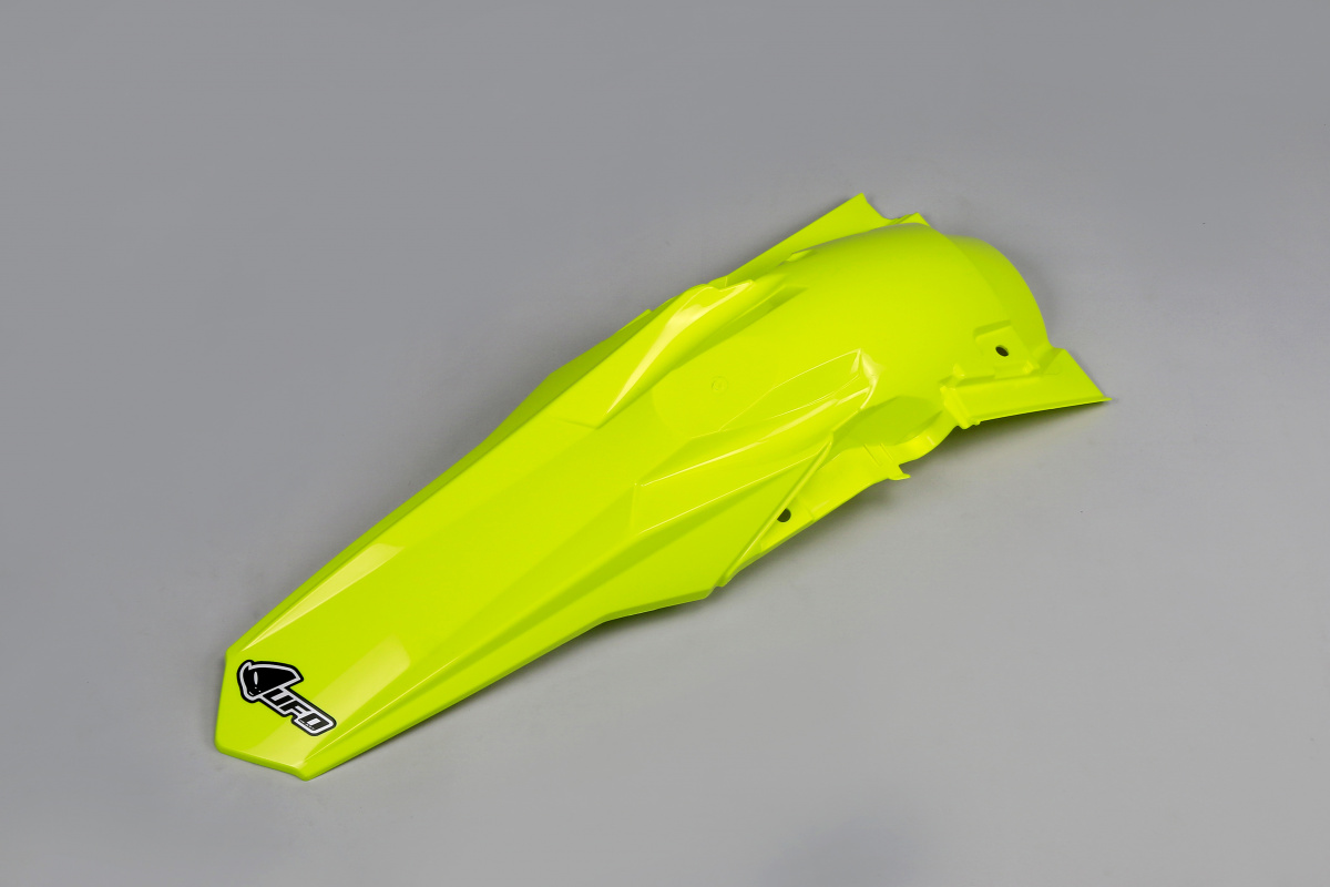 Parafango Posteriore giallo fluoro per Suzuki RMZ 250 (2019-25) - RMZ 450 (2018-25) - PLASTICHE REPLICA - SU04940-DFLU - Ufo ...