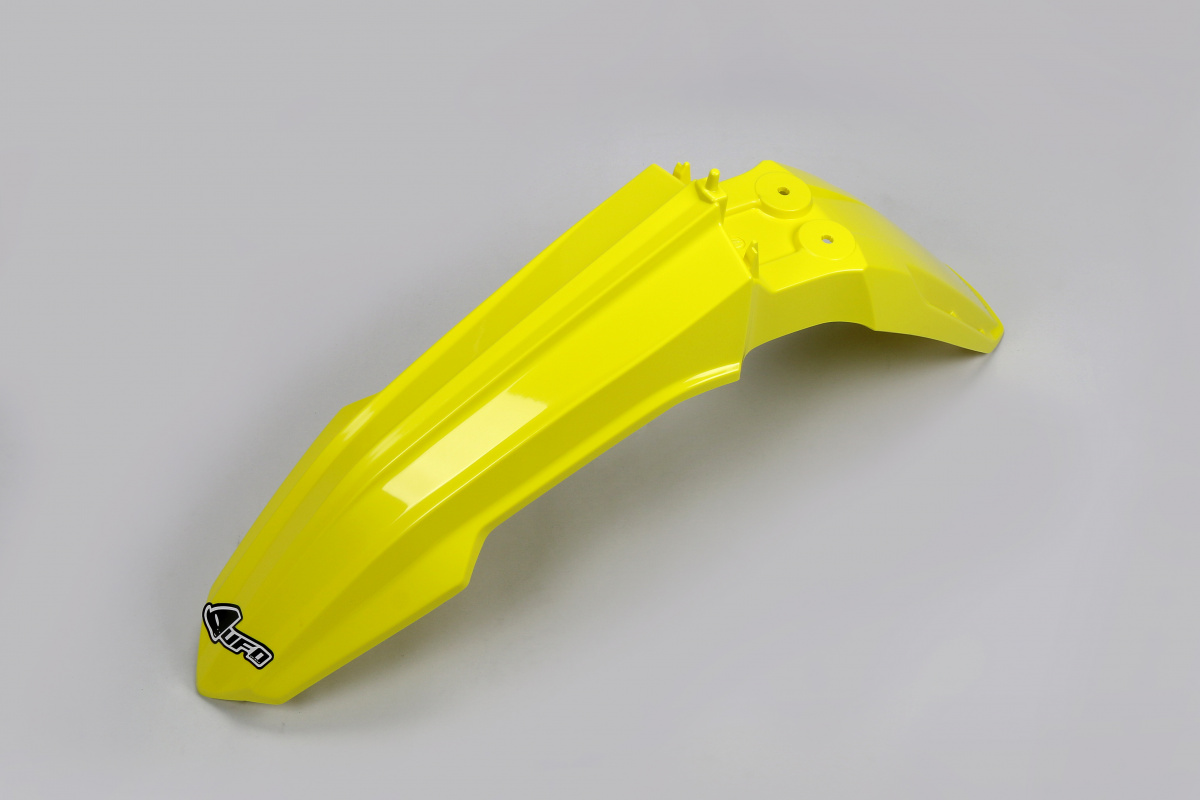 Front Fenders yellow for Suzuki RMZ 250 (2019-25) - RMZ 450 (2018-25) - REPLICA PLASTICS - SU04939-102 - Ufo Plast