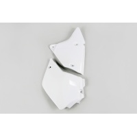 Fiancatine Laterali bianco per Suzuki DRZ 400E (2000-25) - PLASTICHE REPLICA - SU03982-041 - Ufo Plast