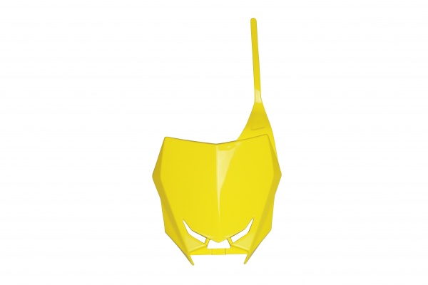 Portanumero anteriore - giallo - Suzuki - PLASTICHE REPLICA - SU04943-102 - UFO Plast
