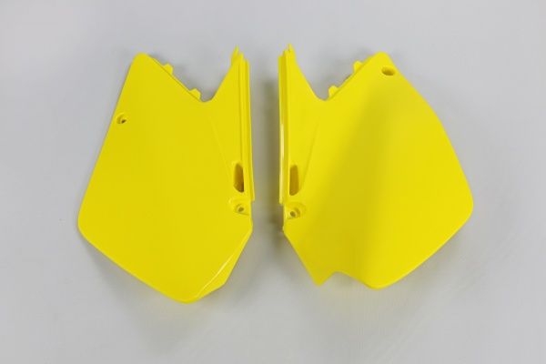 Fiancatine laterali / No USA - giallo - Suzuki - PLASTICHE REPLICA - SU04900-102 - UFO Plast