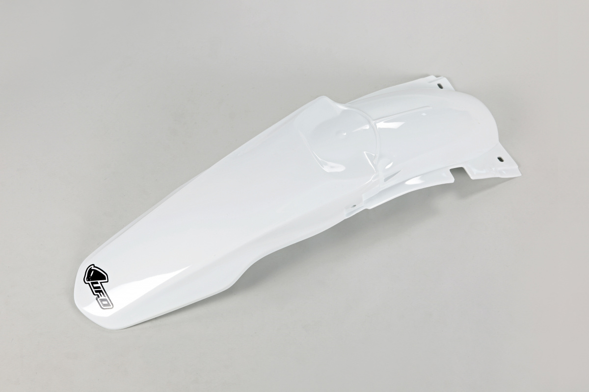 Parafango Posteriore bianco per Suzuki RM 125 (2001-25) - RM 250 (2001-25) - PLASTICHE REPLICA - SU03997-041 - Ufo Plast