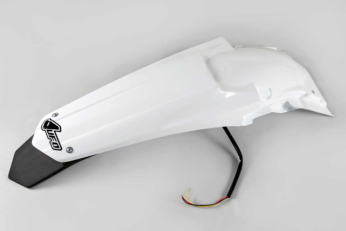 Rear fender / Enduro LED - white 041 - Suzuki - REPLICA PLASTICS - SU04934-041 - UFO Plast