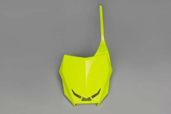 Front number plate - neon yellow - Suzuki - REPLICA PLASTICS - SU04943-DFLU - UFO Plast
