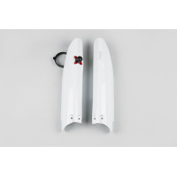 Fork slider protectors + quick starter - white 041 - Suzuki - REPLICA PLASTICS - SU04915-041 - UFO Plast