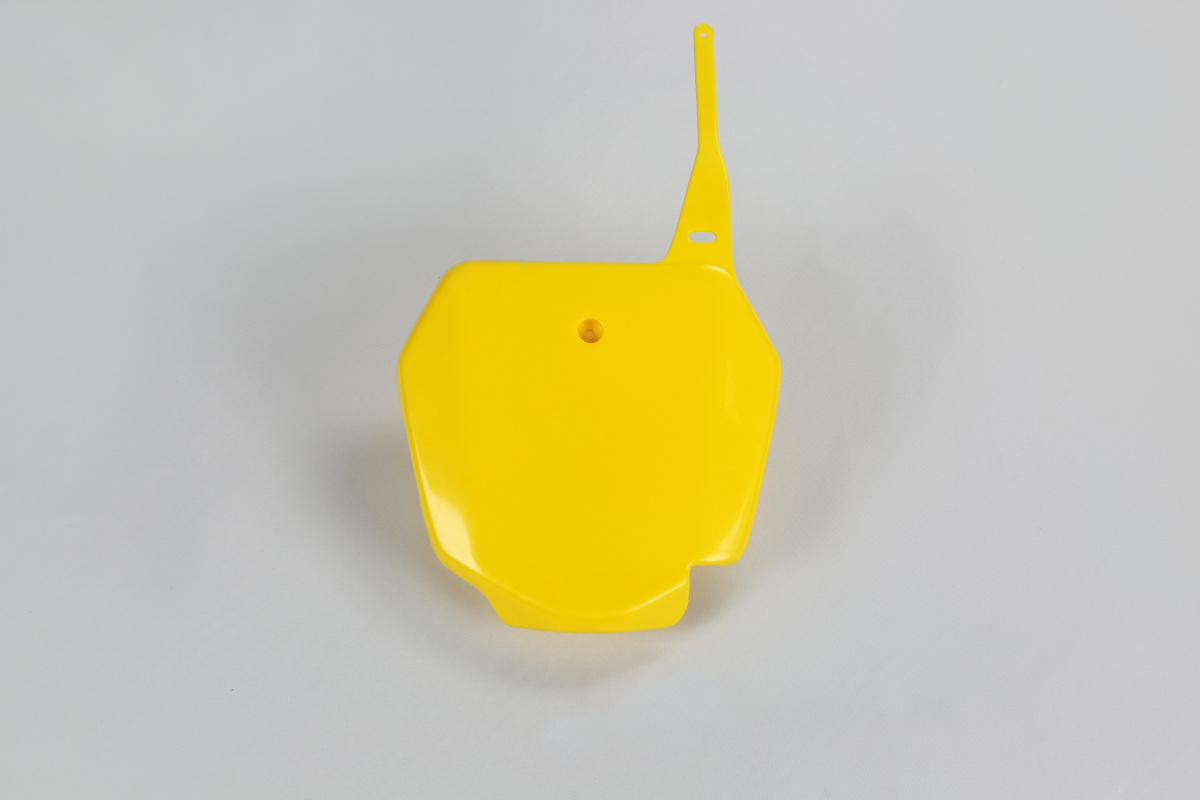 Front number plate - yellow 101 - Suzuki - REPLICA PLASTICS - SU03968-101 - UFO Plast