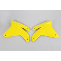 Radiator Covers yellow for Suzuki RMZ 450 (2005-06) - REPLICA PLASTICS - SU03911-102 - Ufo Plast Radiator Covers yellow for Suzuki RMZ 450 (2005-06) - REPLICA PLASTICS - SU03911-102 - Ufo Plast