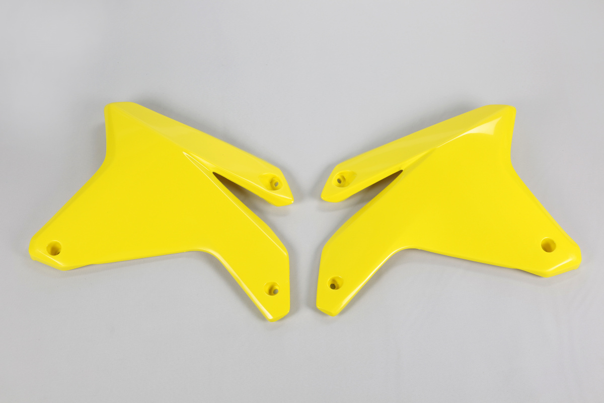 Convogliatori Radiatore giallo per Suzuki RMZ 450 (2005-06) - PLASTICHE REPLICA - SU03911-102 - Ufo Plast