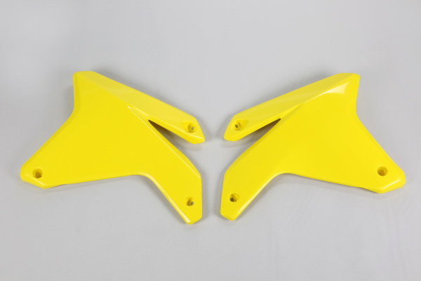 Radiator covers - yellow 102 - Suzuki - REPLICA PLASTICS - SU03911-102 - UFO Plast