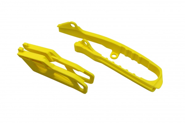 Kit cruna catena+fascia forcella - giallo - Suzuki - PLASTICHE REPLICA - SU04946-102 - UFO Plast