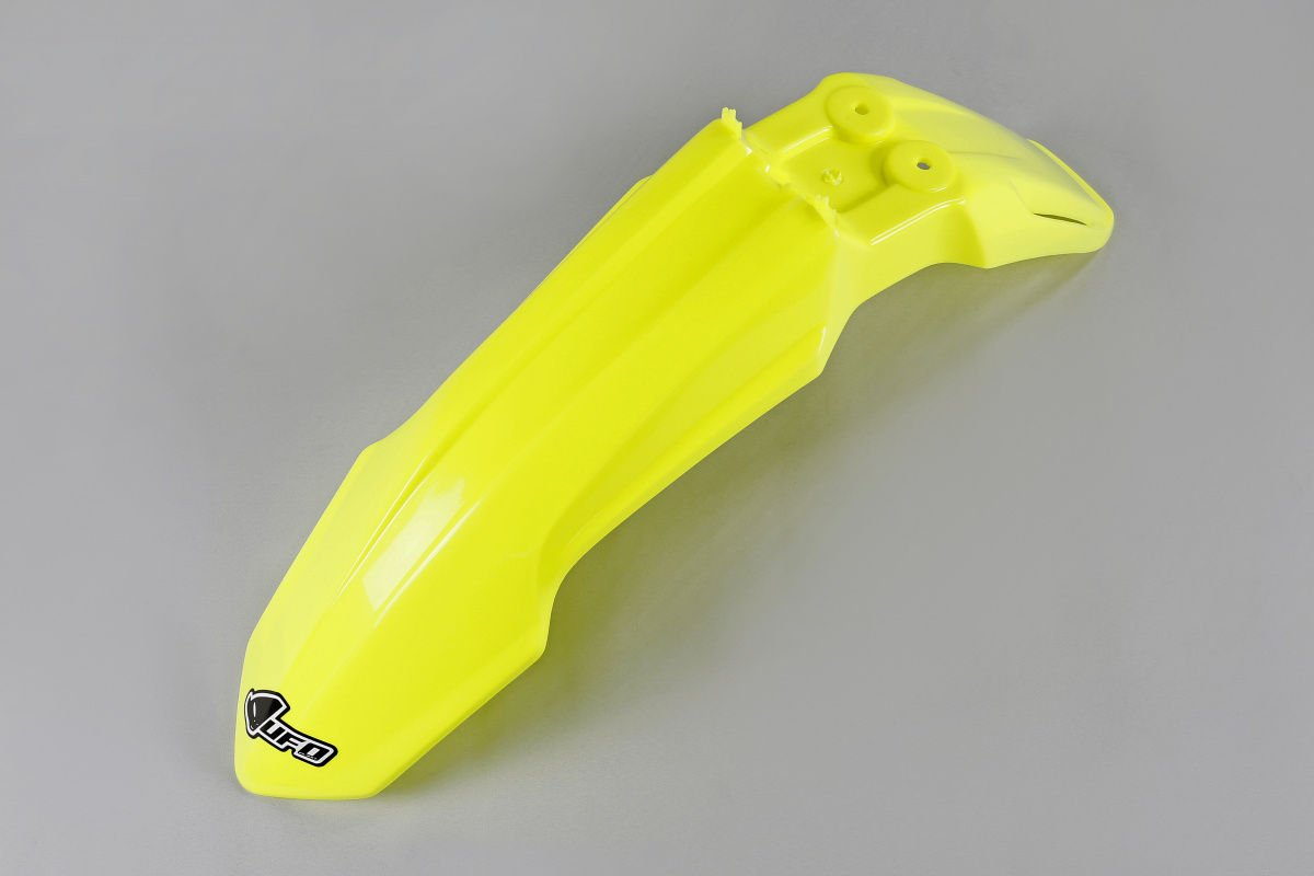 Parafanghi Anteriori giallo fluoro per Suzuki RMZ 250 (2010-18) - RMZ 450 (2008-17) - PLASTICHE REPLICA - SU04920-DFLU - Ufo ...