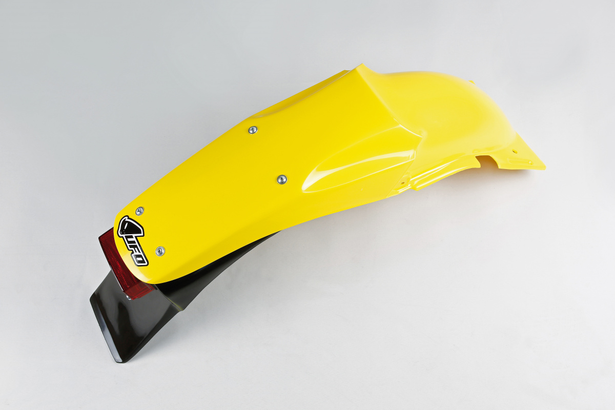 Parafango Posteriore giallo per Suzuki RM 125 (1996-00) - RM 250 (1996-00) - PLASTICHE REPLICA - SU02961-101 - Ufo Plast