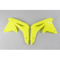 Radiator covers - neon yellow - Suzuki - REPLICA PLASTICS - SU04927-DFLU - UFO Plast