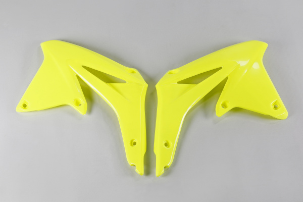 Radiator covers - neon yellow - Suzuki - REPLICA PLASTICS - SU04927-DFLU - UFO Plast