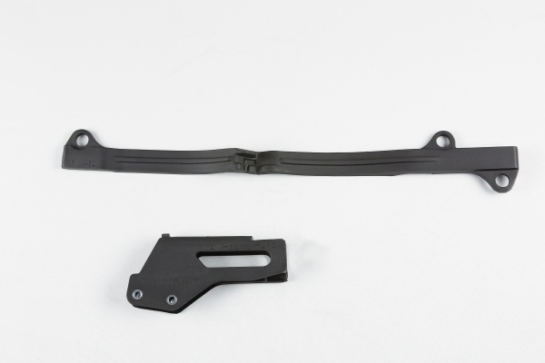 Chain guide+swingarm chain slider - black - Suzuki - REPLICA PLASTICS - SU04933-001 - UFO Plast