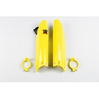 Fork Slider Protector + Quick Starter yellow for Suzuki RM 125 (2004-06) - RM 250 (2004-06) - RMZ 450 (2005-06) - REPLICA PLA...