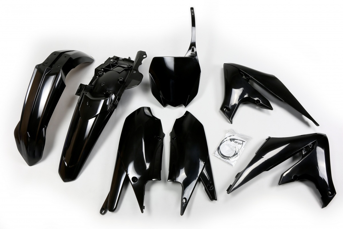 Kit Plastiche nero per Yamaha YZF 250 (2019-23) - YZF 450 (2018-22) - PLASTICHE REPLICA - YAKIT321-001 - Ufo Plast