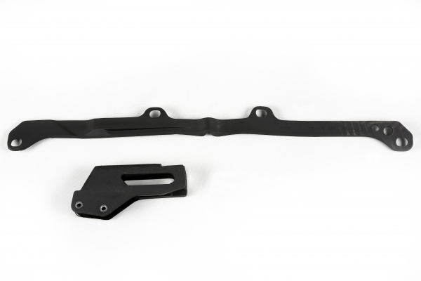 Chain guide+swingarm chain slider - black - Yamaha - REPLICA PLASTICS - YA04802-001 - UFO Plast