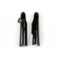 Fork slider protectors + quick starter - black - Yamaha - REPLICA PLASTICS - YA03884-001 - UFO Plast