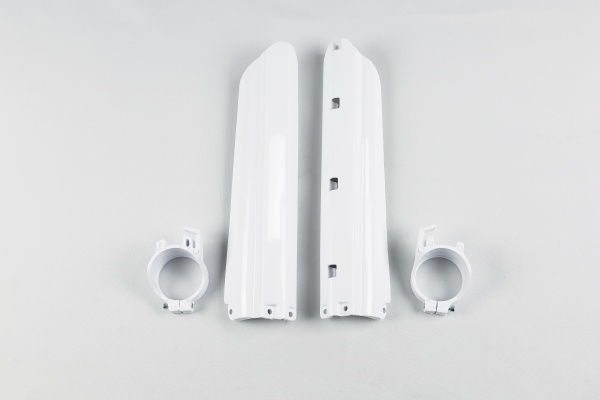Fork slider protectors - white 046 - Yamaha - REPLICA PLASTICS - YA02838-046 - UFO Plast