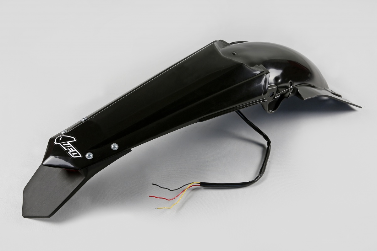 Rear fender / Enduro LED - black - Yamaha - REPLICA PLASTICS - YA04817-001 - UFO Plast