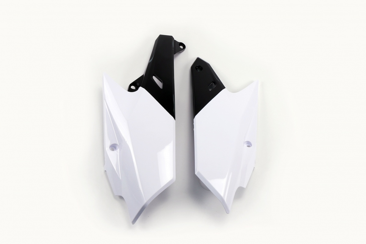 Fiancatine Laterali bianco per Yamaha YZF 250 (2014-18) - WRF 250 (2015-19) - YZF 450 (2014-17) - WRF 450 (2016-18) - PLASTIC...