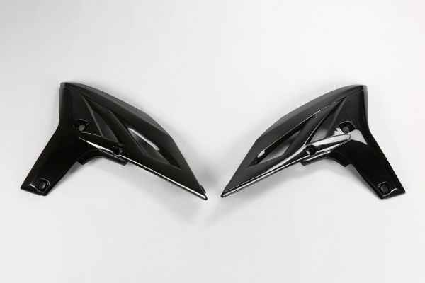 Radiator covers - black - Yamaha - REPLICA PLASTICS - YA04811-001 - UFO Plast