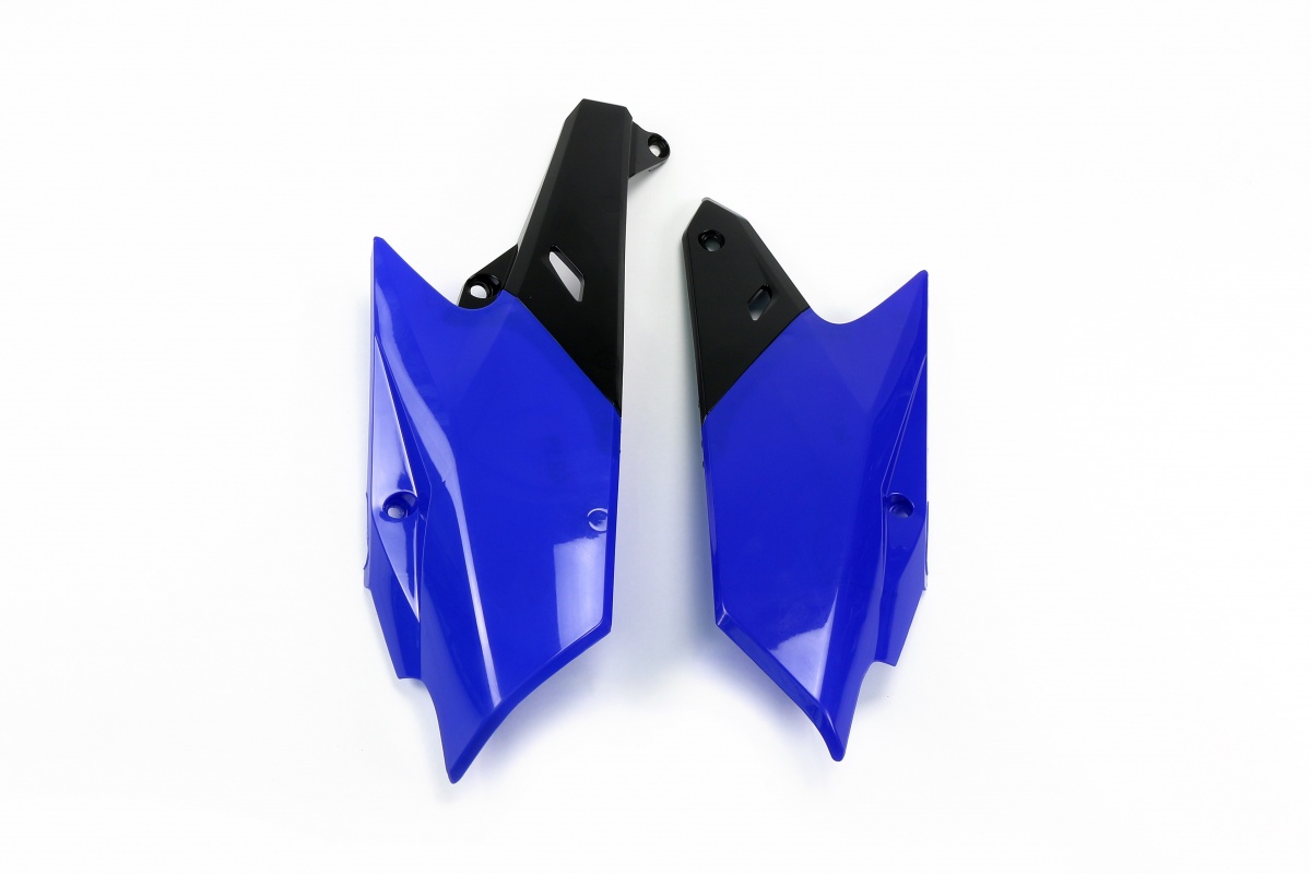 Fiancatine Laterali blu per Yamaha YZF 250 (2014-18) - WRF 250 (2015-19) - YZF 450 (2014-17) - WRF 450 (2016-18) - PLASTICHE ...