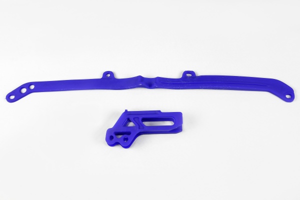 Chain guide+swingarm chain slider - blue 089 - Yamaha - REPLICA PLASTICS - YA04805-089 - UFO Plast