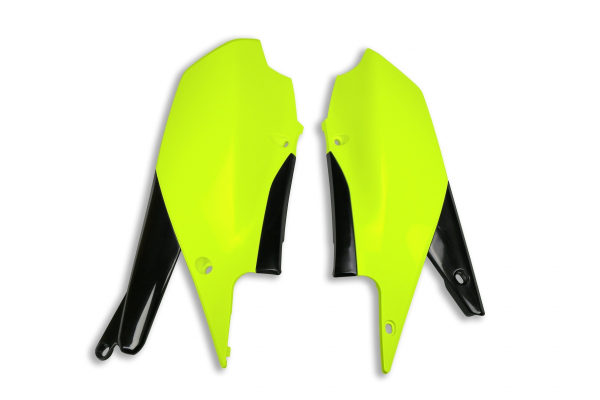 Fiancatine Laterali giallo fluoro per Yamaha YZF 250 (2019-23) - WRF 250 (2020-25) - YZF 450 (2018-22) - WRF 450 (2019-25) - ...