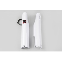 Fork slider protectors + quick starter - white 046 - Yamaha - REPLICA PLASTICS - YA03884-046 - UFO Plast