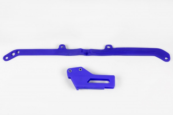 Chain guide+swingarm chain slider - blue 089 - Yamaha - REPLICA PLASTICS - YA04804-089 - UFO Plast
